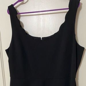Nine West Scoop Neck Black Cocktail Dress Plus Size 18